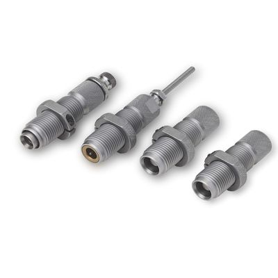Hornady Custom Grade New Dimension 4-Die Set, 350 Legend (.335) (546401) - Caliber Specific Reloading Equipment for Handloaders with Full Length Sizer Die, Seating Die, Sure-Loc Rings, & Storage Box