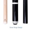 AB Earth Heavy 3-Piece Jump Break Cue 19oz/20oz/21oz/23oz/25oz/28oz (Black, 25oz) view 2