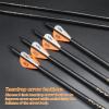 Obert 12Pcs 3K Carbon Arrows 31 Inch Archery Arrows 300 Spine with Arrow Tube for Recurve Bow/Compound Bow Hunting Practice view 3