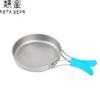 Asta Gear Outdoor Pure Titanium Pot Set Tableware Outdoor Camping Cooker Set Camping Portable Picnic Cooker Light Outdoor equipm (Titanium Plate 0.8L) view 1