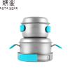 Asta Gear Outdoor Pure Titanium Pot Set Tableware Outdoor Camping Cooker Set Camping Portable Picnic Cooker Light Outdoor equipm (Five in one Titanium Pot Set) view 1