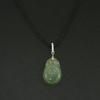 0.9" China Certified Grade A Nature Hisui Jadeite Jade Lucky Ruyi Hand Carved Neckalce Pendants (S925) 8617 view 2