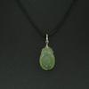 0.9" China Certified Grade A Nature Hisui Jadeite Jade Lucky Ruyi Hand Carved Neckalce Pendants (S925) 8617 view 3