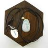 1.3" China Certified Grade A Nature Hisui Jadeite Jade Lucky Ruyi Hand Carved Neckalce Pendants (S925) 8699 view 4