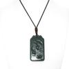 2.4" China Certified Nature Hetian Nephrite Jade Fortune Pisces Amulet and Lotus Hand Carved Necklace Pendant 3434 view 1