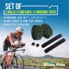 ALIEN PROS Bike Handlebar Tape Carbon Fiber (Set of 2) Black Green - Enhance Your Bike Grip with These Bicycle Handle bar Tape - Wrap Your Bike for an Awesome Comfortable Ride view 2
