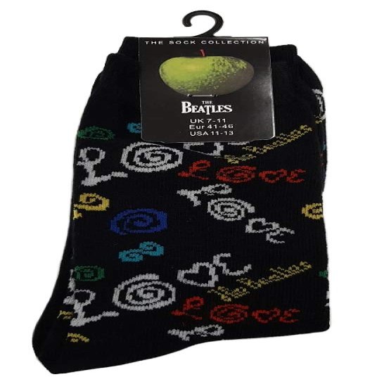The Beatles 'Love' (Black) Socks (One Size = UK 7-11)