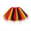 Womens Red Black Yellow Puffy Tutu Layered Tulle Petticoat Skirt for Party view 1