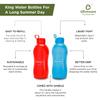 oliveware King Plastic Water Bottle, 2L, Set of 2, Red view 3