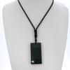 2" China Certified Nature Hetian Nephrite Jade Peace Plate Double Carved Necklace Pendant 6175 view 1