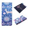 BESTZO Travel Yoga Mat-Sweat Absorbent Anti Slip,Portable 1/16 Inch Ultra Thin Folding Mat for Yoga Pilates Fitness Exercise,Comes with Carrying Bag (Plum Blossom Fairy Deer) view 1