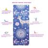BESTZO Travel Yoga Mat-Sweat Absorbent Anti Slip,Portable 1/16 Inch Ultra Thin Folding Mat for Yoga Pilates Fitness Exercise,Comes with Carrying Bag (Plum Blossom Fairy Deer) view 3