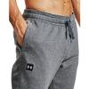 Under Armour mens Rival Fleece Joggers , Pitch Gray Light Heather (012)/Onyx White , 4X-Large Tall view 3