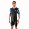 SLS3 Triathlon Suits Mens - Aerodynamic Sleeved Tri Suit Men Lightweight Trisuit with Premium FX Fabrics - 2 Pockets (Blue Edge, X-Large) view 2