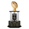 TrophySmack Fantasy Football Trophy - 19-Year Perpetual  26 Customizable Championship Award with Free Engravings (Gold Football | Silver Metal Columns) view 1