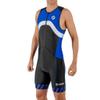 SLS3 Triathlon Suits Mens Pro Sleeveless Trisuit Men, Black/Blue Stripes S view 1