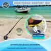 Patented 18" Aluminum Spike Beach Anchor | Ultra-Light PWC Anchor, Jet Ski Anchor, Boat Sand Anchor, Sand Anchor for Boat & Sand Spike  Secure Anchoring Near Shore, Sandbar, or Shallow Water view 2