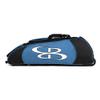 Boombah Spartan Rolling Bat Bag - 38" x 12-1/2" x 12" - Black/Columbia - Holds 4 Bats and Much More view 3