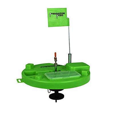 HT Enterprise PPT-500 Predator Pro Thermal Hole Cover Tip Up Hi-Viz Green W/500 Ft Spool and Built in Tackle Box, Multicolor, One Size