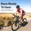 SLS3 Tri Top Men - Sleeveless Mens Triathlon Top  PRO Premium FX Material - 3 Pocket Triathlon Shirts for Men (Black/Green Geo, Small) view 4