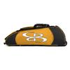 Boombah Spartan Rolling Bat Bag - 38" x 12-1/2" x 12" - Black/Gold - Holds 4 Bats and Much More view 3