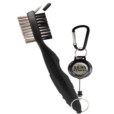 Clip Wipes Army Golf Brush Army Strong Logo (Black-Strong)