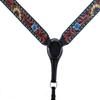 CHALLENGER Horse Western Floral Tooled Laced One Ear Tack Set Bridle Headstall Breast Collar 78HR02A view 3