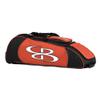 Boombah Spartan Rolling Bat Bag - 38" x 12-1/2" x 12" - Black/Orange - Holds 4 Bats and Much More view 1