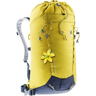 Deuter Guide Lite 22 SL - Womens Lightweight Endurance Alpine Backpack for Expedition, Mountain Climbing, and Ski Tours - Greencurry/Navy