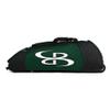 Boombah Spartan Rolling Bat Bag - 38" x 12-1/2" x 12" - Black/Dark Green - Holds 4 Bats and Much More view 3