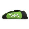 Boombah Spartan Rolling Bat Bag - 38" x 12-1/2" x 12" - Black/Lime Green - Holds 4 Bats and Much More view 3