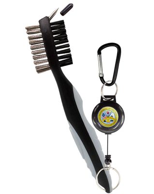 Clip Wipes Army Golf Brush 1755 Seal Logo (Silver-1775)