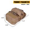 IDOGEAR Tactical Hydration Pack 3L MOLLE Water Pouch Reservoir Bag Outdoor Water Bladder Carrier Mini Hydration Backpack for Tactical Vest Backpack (Coyote Brown) view 3
