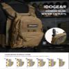 IDOGEAR Tactical Hydration Pack 3L MOLLE Water Pouch Reservoir Bag Outdoor Water Bladder Carrier Mini Hydration Backpack for Tactical Vest Backpack (Coyote Brown) view 4
