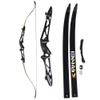12-40lbs Archery Takedown Recurve Bow and Arrows Set 66" 68" 70" Aluminum Alloy Riser Hunting Target Practice Bow Traditional Longbow with Bow Archery Accessories (66" Black, 12lbs) view 2