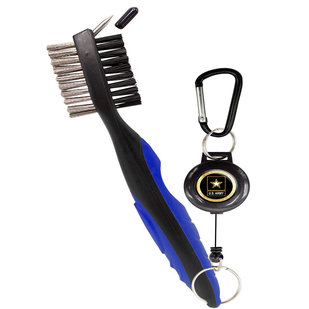 Clip Wipes Army Golf Brush Army Star Logo (Blue-Star)