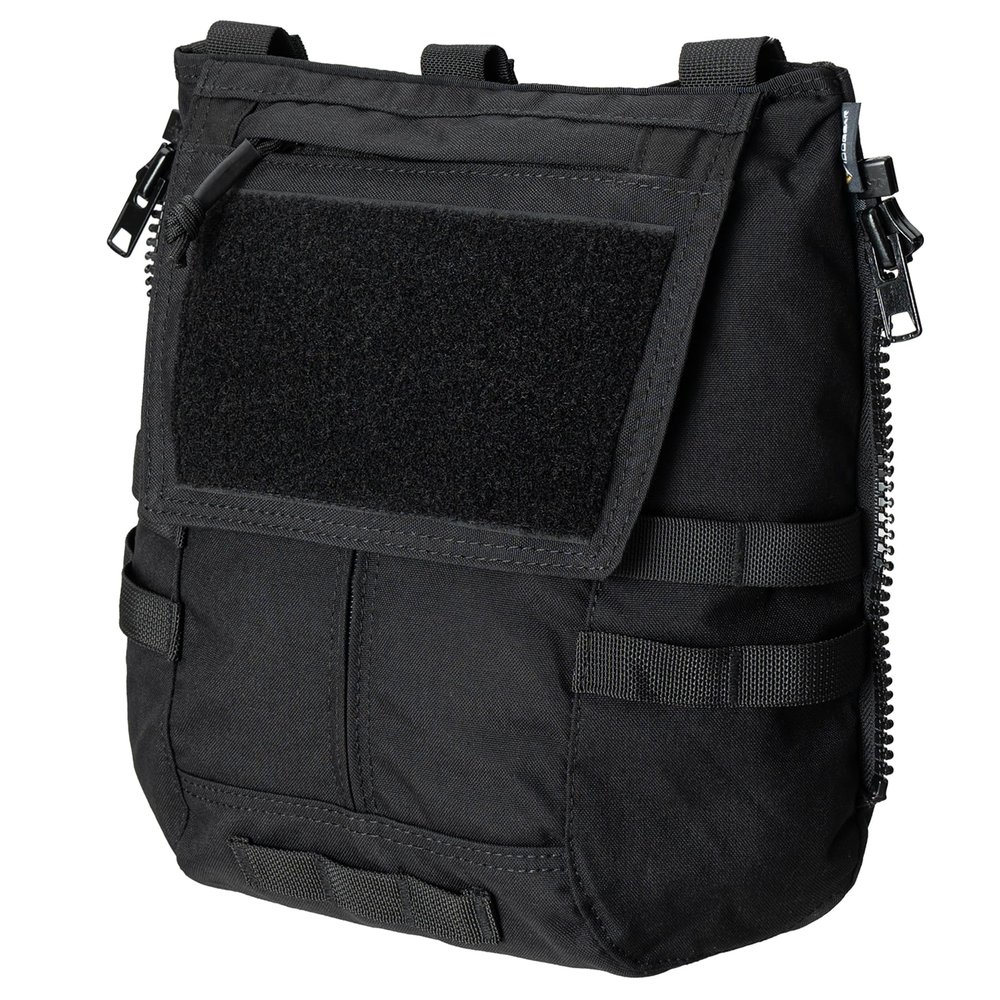 IDOGEAR Tactical Zip-on Panel Pouch Military Backpack Vest Accessory Bag for CPC AVS JPC2.0 (C:Black)