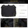IDOGEAR Tactical Zip-on Panel Pouch Military Backpack Vest Accessory Bag for CPC AVS JPC2.0 (C:Black) view 3