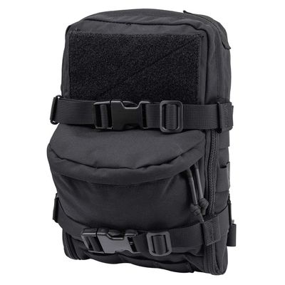 IDOGEAR Mini MOLLE Hydration Pouch Tactical Water Reservoir Bag Outdoor Water Bladder Carrier Pack for Tactical Backpack Gears 500D Nylon (C:Black)