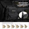 IDOGEAR Mini MOLLE Hydration Pouch Tactical Water Reservoir Bag Outdoor Water Bladder Carrier Pack for Tactical Backpack Gears 500D Nylon (C:Black) view 4