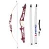 12-40lbs Archery Takedown Recurve Bow and Arrows Set 66" 68" 70" Aluminum Alloy Riser Hunting Target Practice Bow Traditional Longbow with Bow Archery Accessories (70" red, 16lbs) view 2