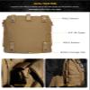 IDOGEAR Tactical Zip-on Panel Pouch Military Backpack Vest Accessory Bag for CPC AVS JPC2.0 (D:Coyote Brown) view 3