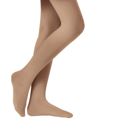 Stelle Girls' Ultra Soft Pro Dance Tight/Ballet Footed Tight(Toddler/Little Kid/Big Kid),TN,XS Tan