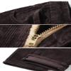 Idopy Men`s Business Slim-Fit 5-Pocket Comfort Corduroy Dress Pants Khaki/32 view 3