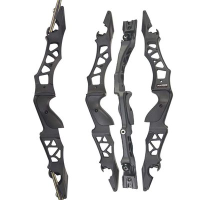 21" Archery Recurve Bow Riser Handle Aluminum Alloy ILF Bow Riser Takedown Bow Grip Right Handed for Recurve Bow Accessories (Black)