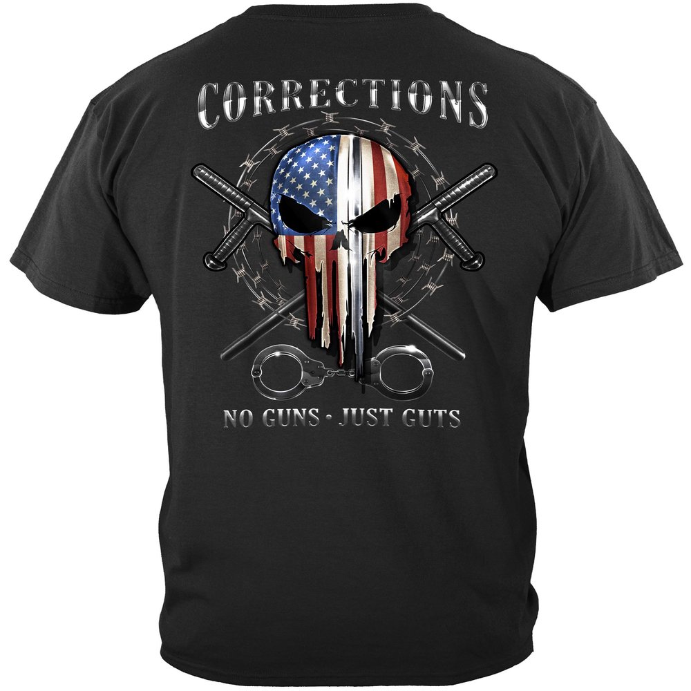 Erazor Bits Police Academy T Shirt Correctional Officer ADD-FF2430-4XL