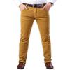 Idopy Men`s Business Slim-Fit 5-Pocket Comfort Corduroy Dress Pants Khaki/36 view 1