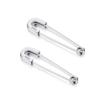 Safety Pin Earring 925 Sterling Silver Safety Pin Earrings for Women Punk Small Paperclip Hoop Earrings view 1