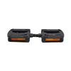 Resin Rubber Grip Pedal 9/16" Bicycle Cycle Bike Amber Reflectors Anti-Slip view 1
