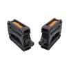 Resin Rubber Grip Pedal 9/16" Bicycle Cycle Bike Amber Reflectors Anti-Slip view 3